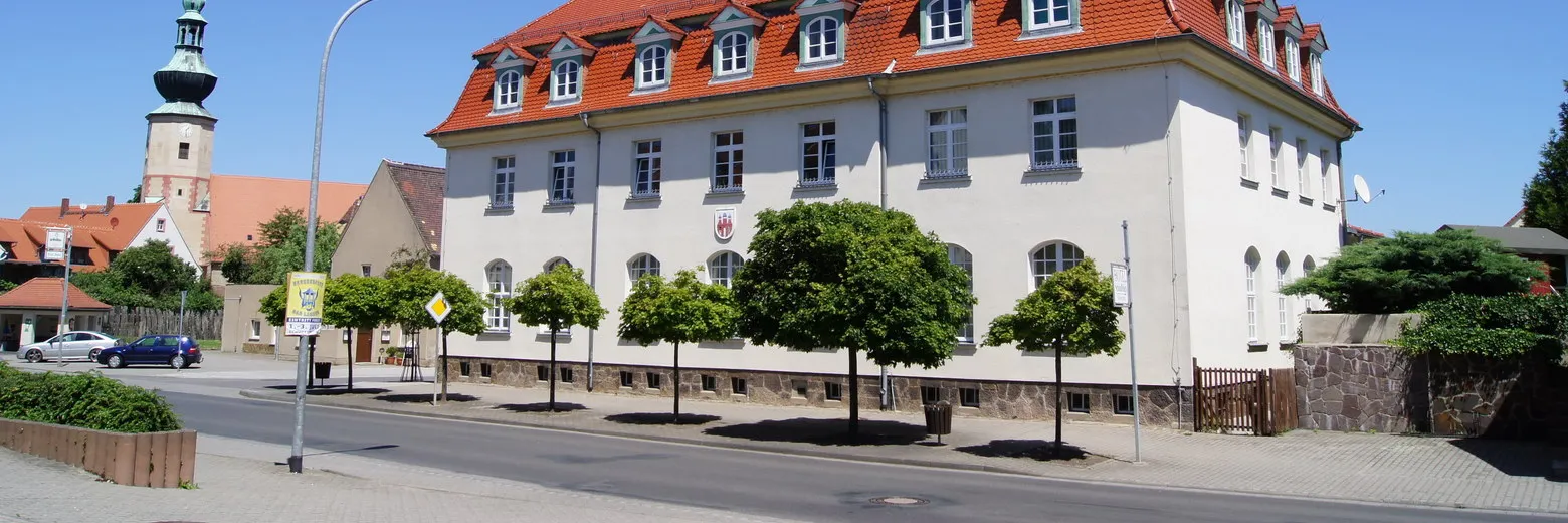 Banner Straßenansicht Rathaus Trebsen