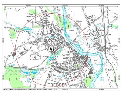 Grenze Trebsen Grenze Trebsen Storch © Stadt Trebsen